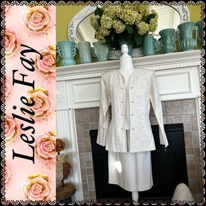 Vintage Leslie Fay formal suit, size 16